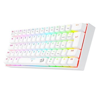 Teclado Mecânico Gamer Redragon Dragonborn, RGB, Switch Blue, ABNT2, Branco