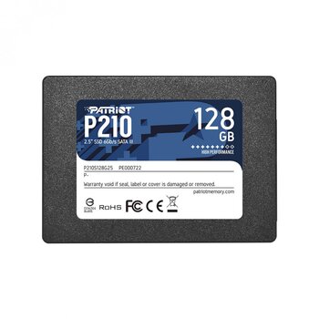 SSD 128 GB Patriot P210, Sata III, Leitura 500MB/s e Gravação 400MB/s