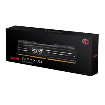 Memoria DDR4 XPG Gammix D10 8GB, 3200MHz, CL16 - BLACK - AX4U32008G16ASB10