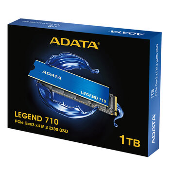 SSD 1 TB Adata Legend 710 - M.2 NVMe - Leitura: 2400MB/s e Gravação: 1800MB/s