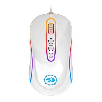 Mouse Gamer Redragon Phoenix 2 Lunar White, RGB, 10000DPI, 9 Botões - M702W-1