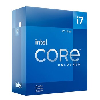Processador Intel Core I7-12700KF, Cache 25MB, 3.6 GHz (5.0GHz Turbo), LGA 1700