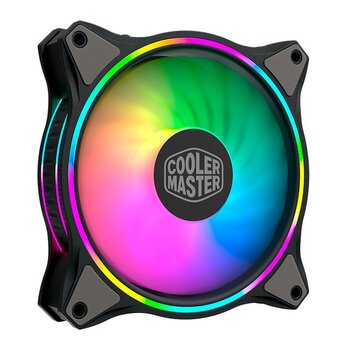 Cooler P/Gabinete CoolerMaster Masterfan MF120 Halo, 120mm, RGB - MFLB2DN18NPAR1