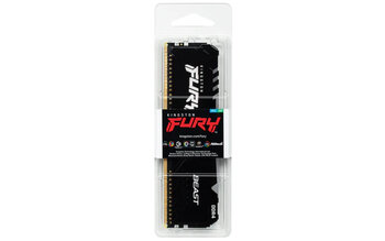 Memoria DDR4 Kingston Fury Beast 16GB RGB, 3600MHz - KF436C18BBA/16