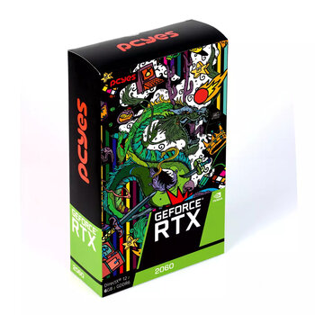 Placa de Video RTX 2060 PCYES Graffiti Series 6GB GDDR6, 192Bits - PA2060RTX6GDF