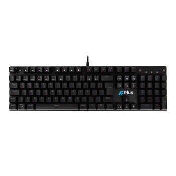 Teclado Mecânico A+ Plus Tech Khan RGB, Preto, Switch Brown - AP-KB-3993