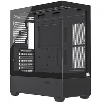 Gabinete Gamer Redragon Reflect Flow, MidTower, Preto, Vidro Temperado - CA-606B