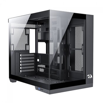 Gabinete Gamer Redragon Wideload PRO Black, MidTower, Lateral Vidro- CA-604B-PRO