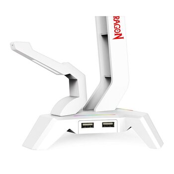 Suporte Para Headset Redragon Scepter RGB ELITE Branco - HA311-W