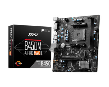 Placa Mãe MSI B450M-A PRO MAX II - AMD AM4 - mATX - DDR4