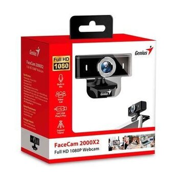 Webcam Genius Facecam 2000X2 1080P, USB 2.0