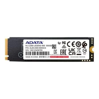 SSD 500 GB Adata Legend 800 - M.2 NVMe - Leitura: 3500MB/s e Gravação: 2800MB/s