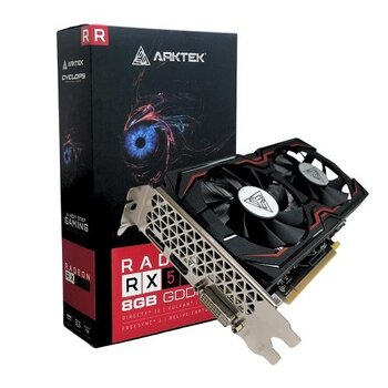 Placa De Video Arktek Cyclops AMD RX 580, 8GB GDDR5, 256Bits - AKR580D5S8GH1