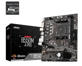 Placa Mãe MSI B550M-A PRO - AMD AM4 - mATX - DDR4