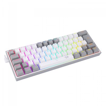 Teclado Mecânico Redragon FIZZ RGB, 60%, BR/CZ, Switch Blue - K617-RGB-WG