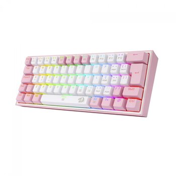 Teclado Mecânico Redragon FIZZ RGB, 60%, BR/RS, Switch Blue - K617-RGB-WP