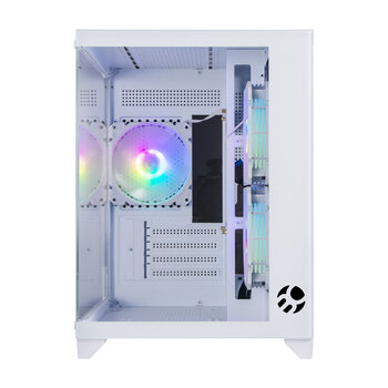 Gabinete Gamer Bluecase Soul Pro Branco c/ 3 FAN aRGB, Cubo, Vidro - BG-052