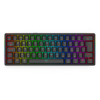 Teclado Mecânico Redragon AKALI RGB, 60%, Preto, Switch Brown - K642-RGB