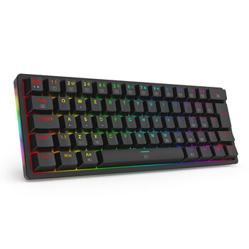 Teclado Mecânico Redragon AKALI RGB, 60%, Preto, Switch Brown - K642-RGB