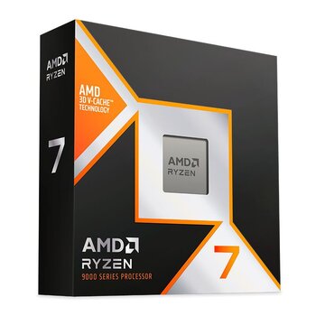 Processador AMD Ryzen 7 9800X3D, 5.2 GHz, 8 Cores, 16 Threads, 104Mb Cache, AM5