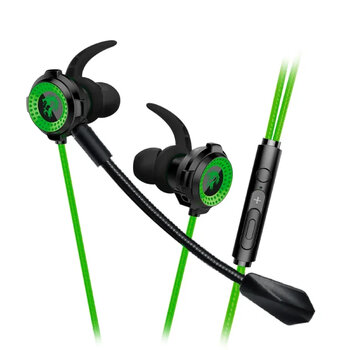 Headset Gamer ELG Zahhak, Intra-Auricular, Preto/Verde - EPZHGR