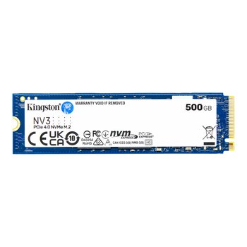 SSD 500 GB Kingston NV3, NVMe, Leitura: 6000MBs, Gravação 4000MBs - SNV3S/500G