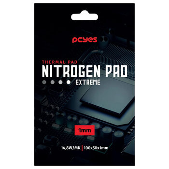 Thermal Pad PCYES Nitrogen Pad Extreme 100x50x1,0MM - 14,8W/MK - PCYNPE10148