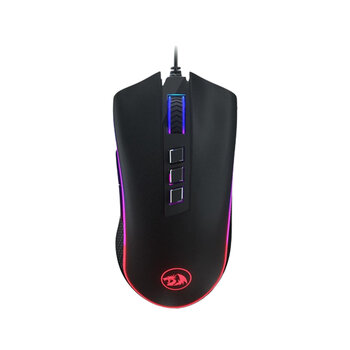 Mouse Gamer Redragon Cobra FPS Black , RGB, 16000DPI, USB - Preto - M711-FPS-1