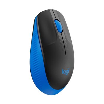 Mouse S/Fio Logitech M190 com Design Ambidestro, USB, Azul - 910-005903
