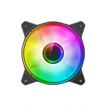 Cooler P/Gabinete Gamemax Rainbow Infinity, ARGB, 120mm, Black - Q-INFINITY